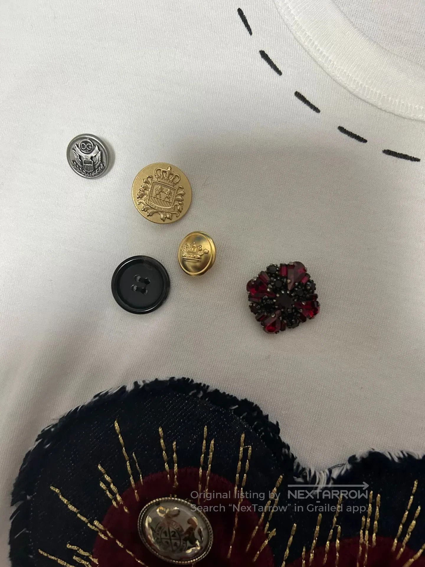 Dolce & Gabbana Dolce & Gabbana Heart Embroidery T-shirt. Size XS / US 0-2 / IT 36-38 - 5 Thumbnail