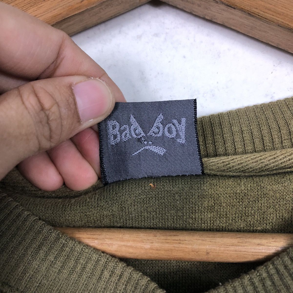 Japanese Brand 90s Bad Boy California Sweat Fade Olive Green Essential Size US M / EU 48-50 / 2 - 15 Thumbnail