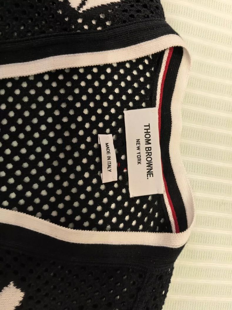 Thom Browne Thom Browne Gray kite embroidered knit sweater Size XS / US 0-2 / IT 36-38 - 3 Thumbnail