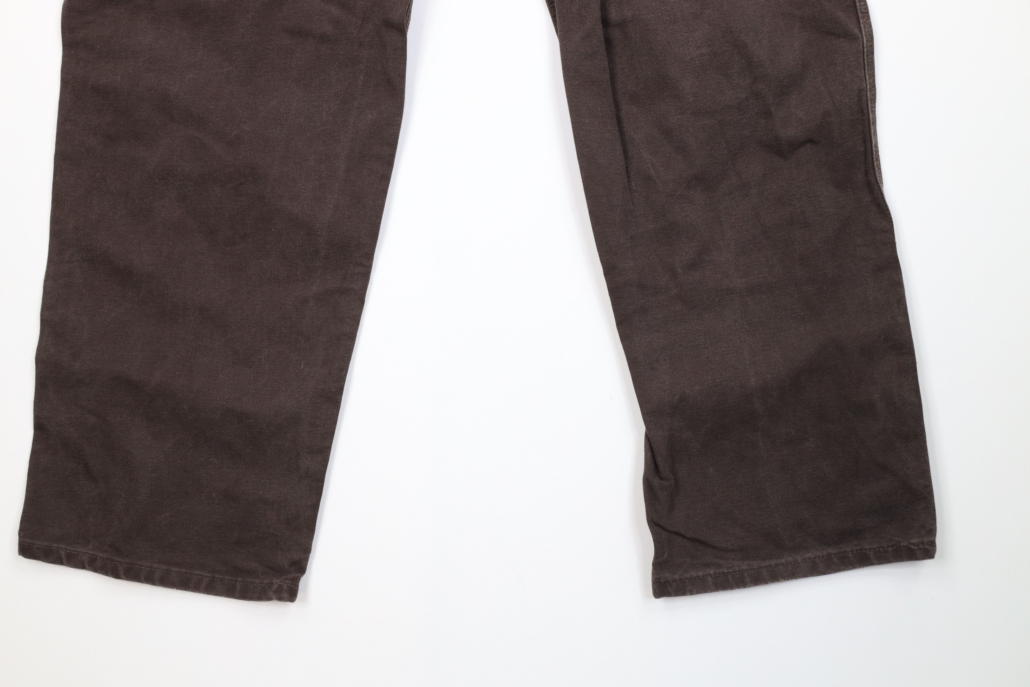 Carhartt Vintage Y2K Carhartt Canvas Wide Leg Dungaree Pants Brown Size US 38 / EU 54 - 13 Thumbnail