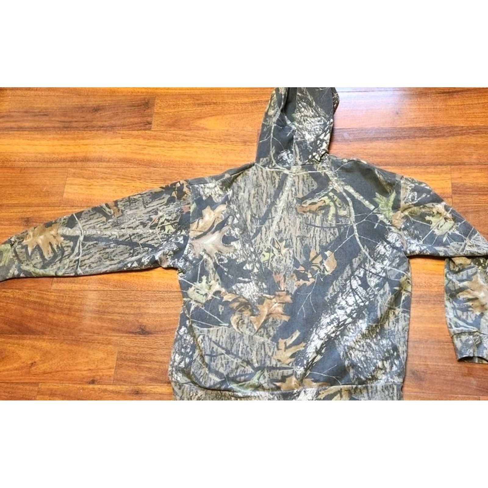 Vintage VINTAGE Mossy Oak Hoodie Mens 2XL Camo Break Up Full Zip Woodstalker Sweatshirt Size US XXL / EU 58 / 5 - 7 Thumbnail