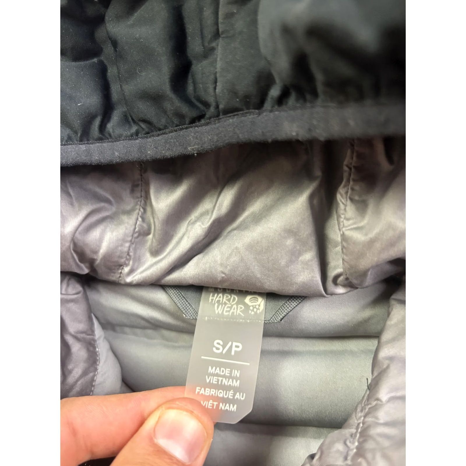 Mountain Hardwear Mountain Hardwear StretchDown Jacket Womens S Black Hooded Down Puffer Jacket Size S / US 4 / IT 40 - 2 Thumbnail