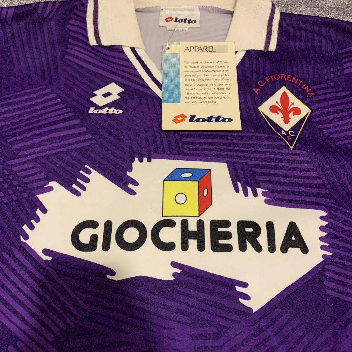 Lotto Sport Fiorentina Home 1991 Size US L / EU 52-54 / 3 - 2 Thumbnail