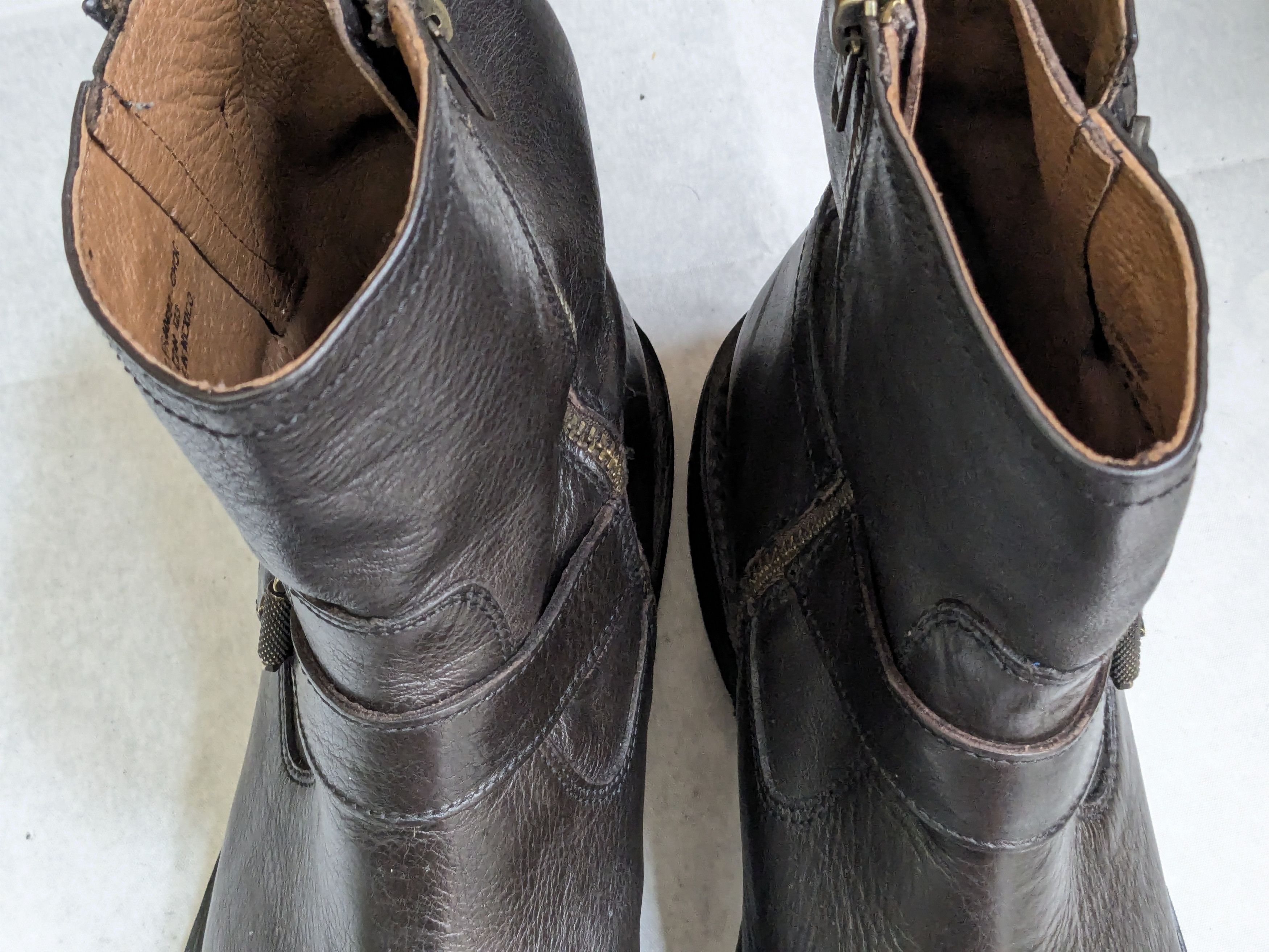 Frye Frye Engineer Boots Brown Leather 11.5 Motorcycle Biker Size US 11.5 / EU 44-45 - 2 Thumbnail
