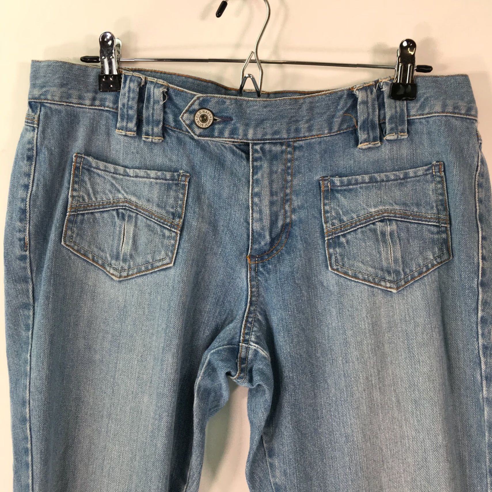 Old Navy Vintage Old Navy Women's Jeans Size 10 Regular Fit 34x25 Blue Denim Low Waist 90s Bohemian Size 32" / US 10 / IT 46 - 2 Thumbnail