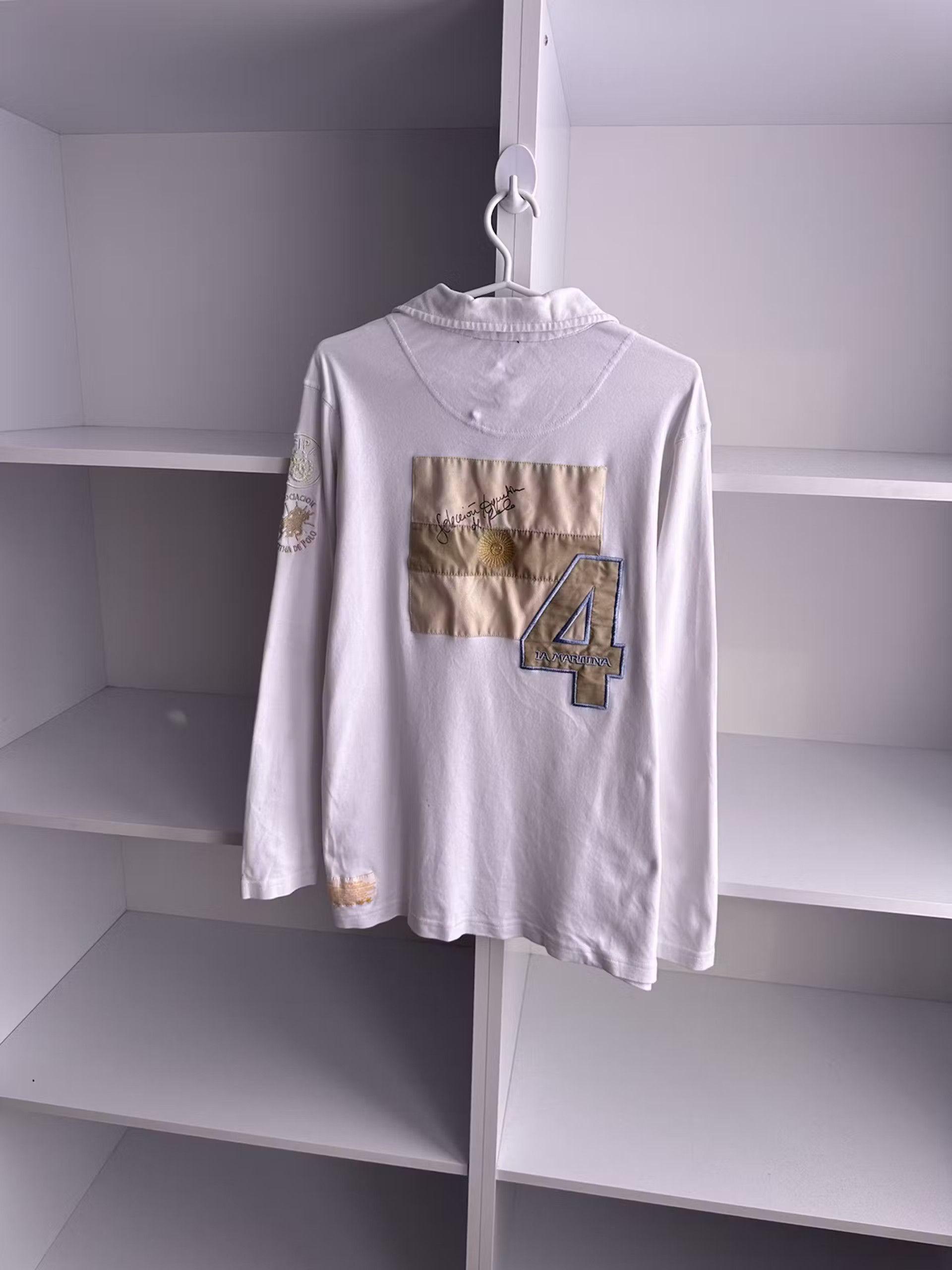 La Martina × Polo Ralph Lauren × Vintage Vintage La Martina Polo Team 4 Argentina Long Sleeve Rugby Size US M / EU 48-50 / 2 - 8 Thumbnail