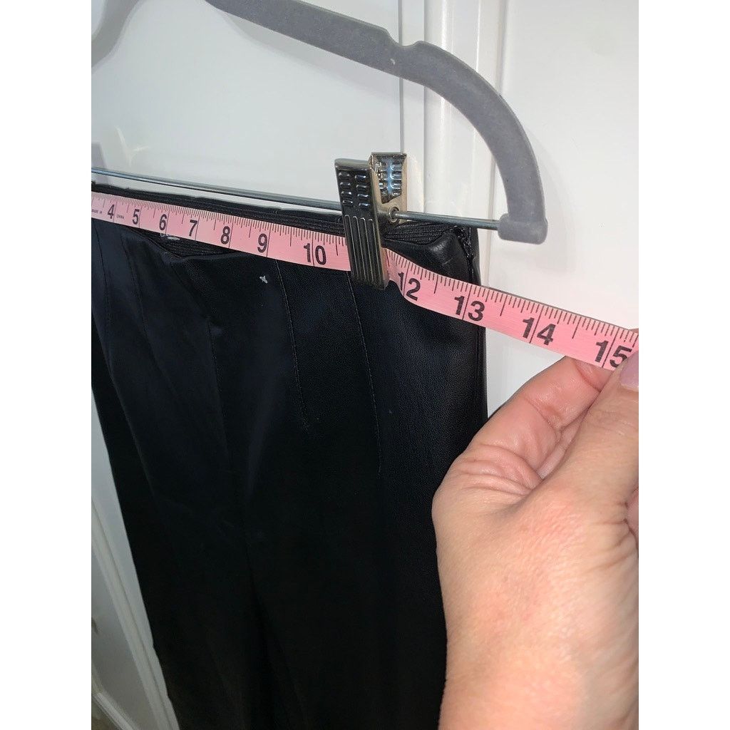 Zara Zara Womens Black Faux Leather Dress Pants Size Small Casual Size 26" / US 2 / IT 38 - 7 Thumbnail