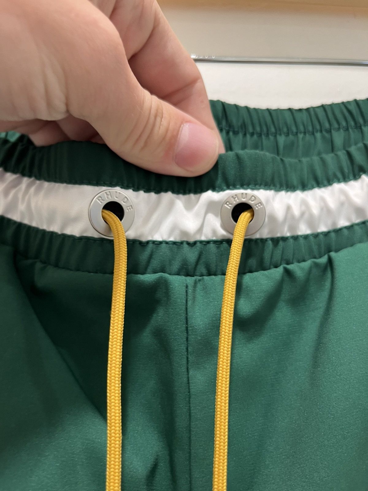 Rhude Rhude Green Track Shorts Size US 30 / EU 46 - 3 Thumbnail