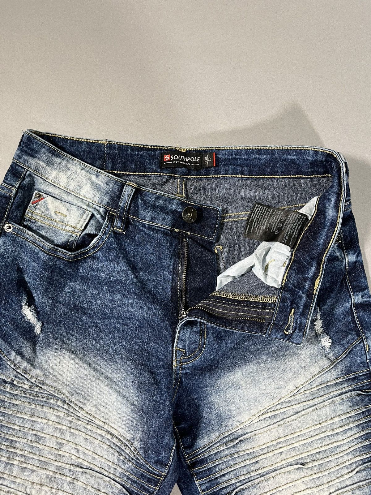 Southpole Crazy Faded Southpole Jorts Shorts Size US 29 - 3 Thumbnail