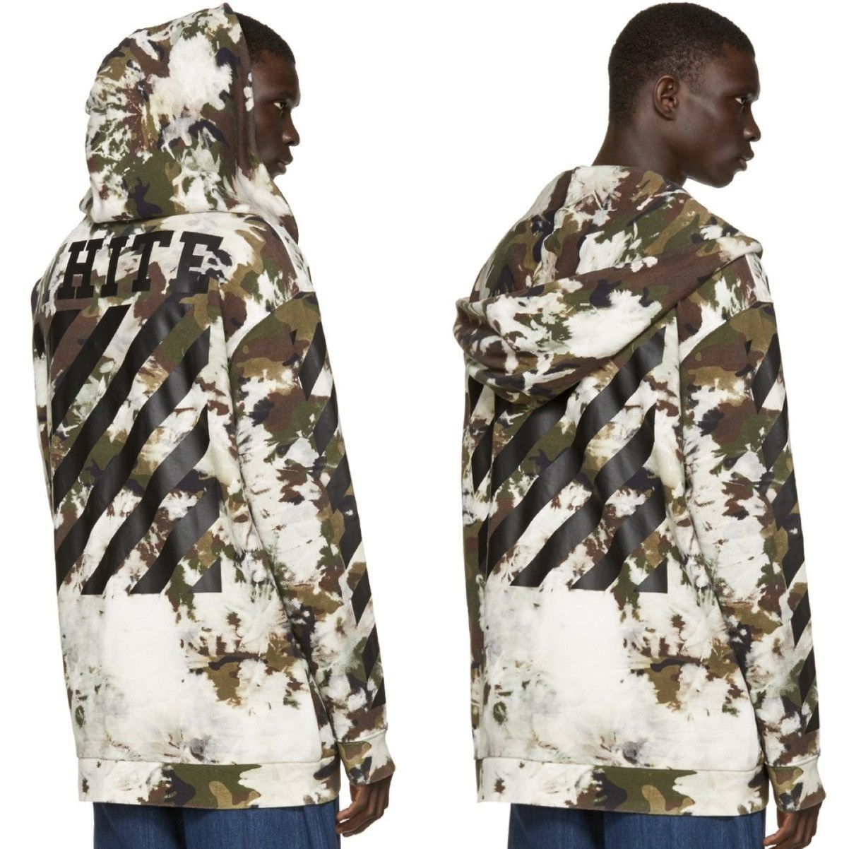 Off-White Off-White 16SS Bleached Camo Zip Up Hoodie XL Virgil Abloh Size US XL / EU 56 / 4 - 1 Thumbnail