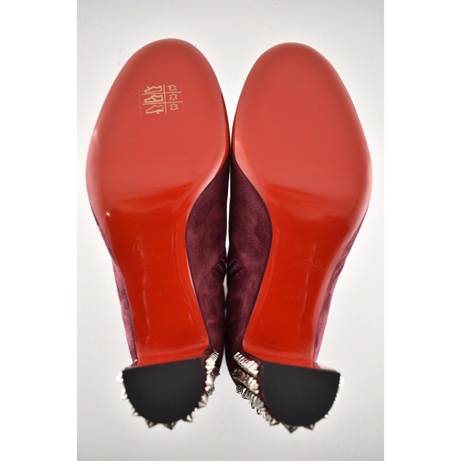 Christian Louboutin Christian Louboutin Suzi Folk 85 Prunus Red Suede Spike Size US 6.5 / IT 36.5 - 12 Thumbnail