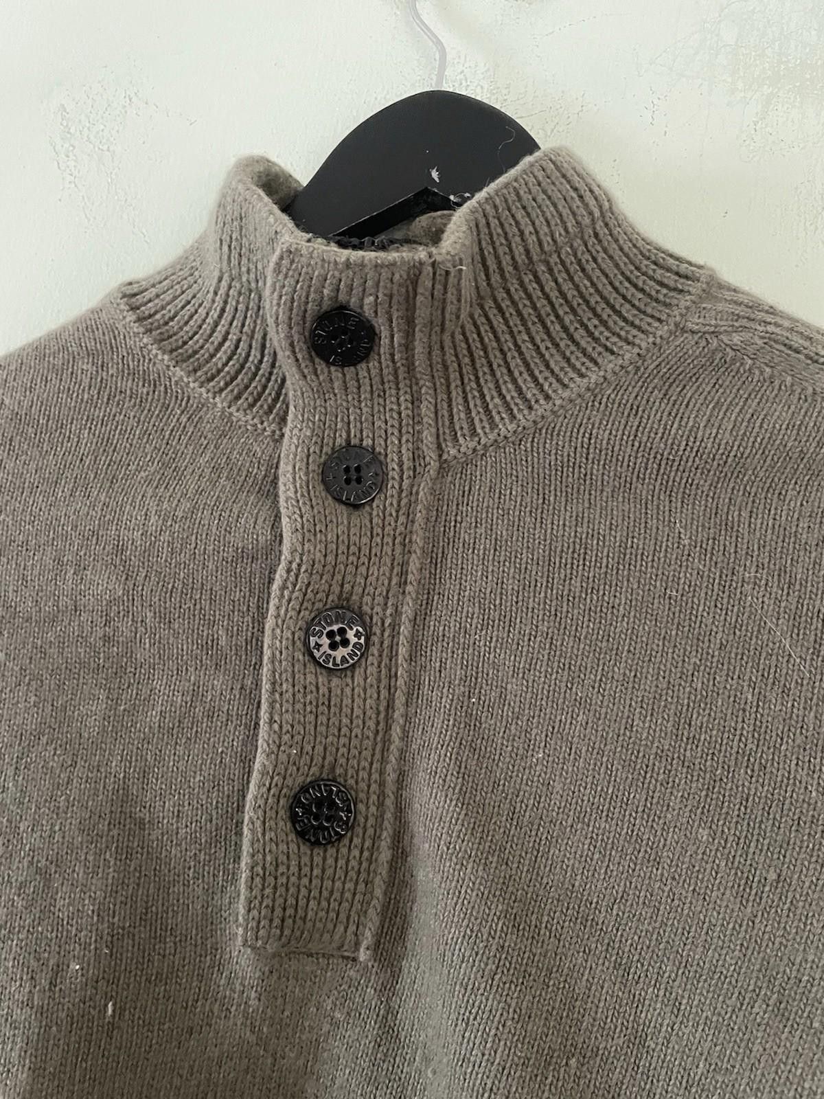 Stone Island Stone Island Khaki Wool Quarter Zip Jumper Medium Size US M / EU 48-50 / 2 - 8 Thumbnail