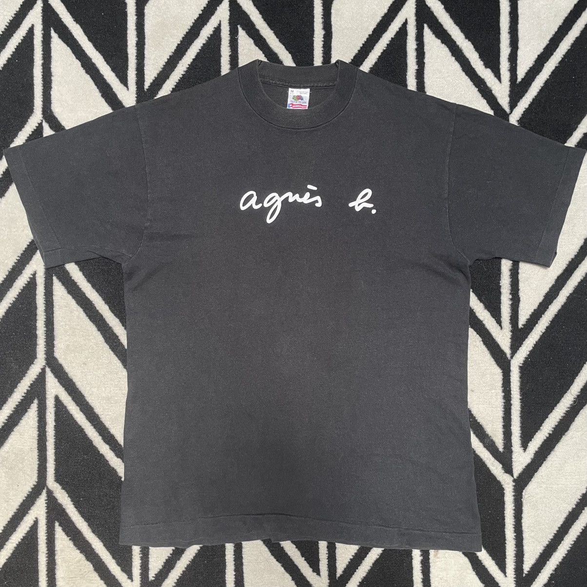 agnes b. VINTAGE AGNES B HOMME MEN PARIS SPELL OUT T-SHIRT Size US M / EU 48-50 / 2 - 1 Thumbnail