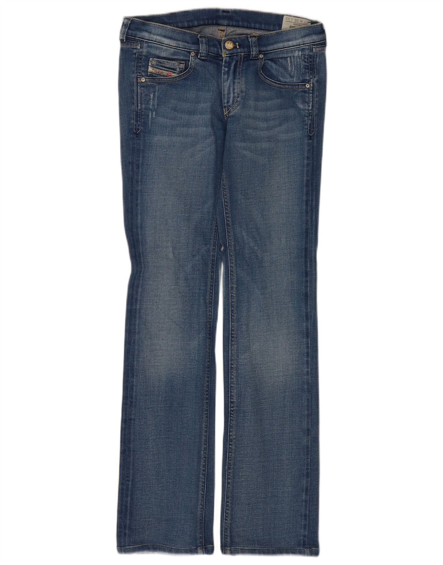 Diesel Womens Doozy Straight Jeans W26 L32 Blue Cotton Size 42" / US 20 - 1 Thumbnail