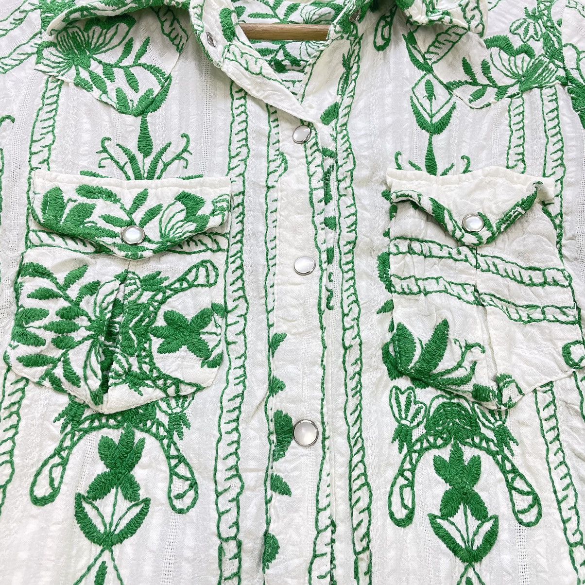 Japanese Brand × Vintage Vintage Western Floral Snap Button Embroidery Size S / US 4 / IT 40 - 7 Thumbnail