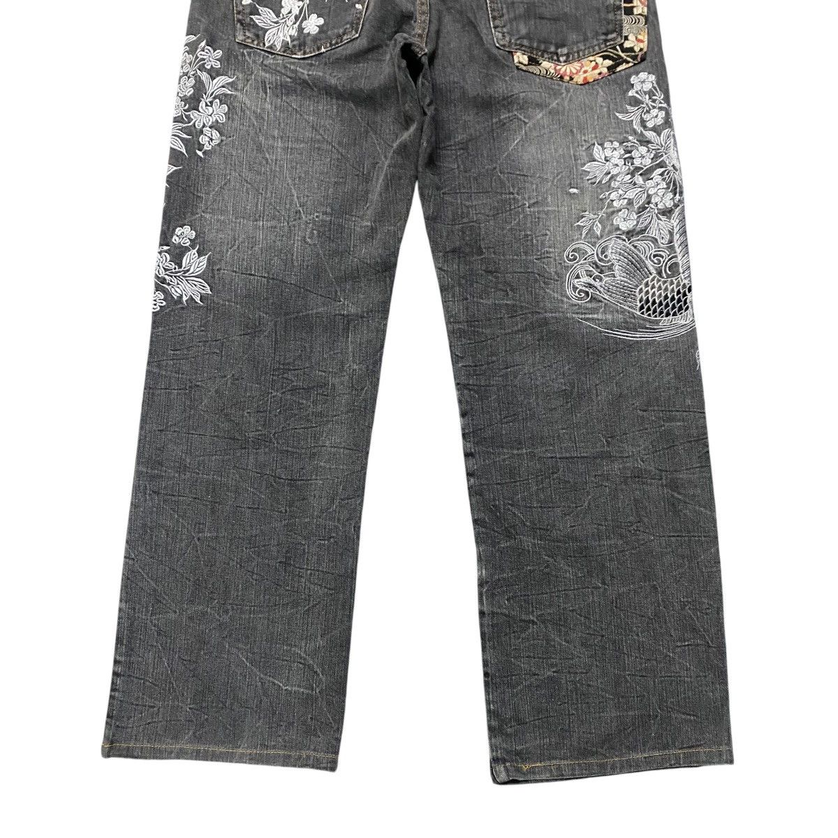 Japanese Brand Vintage BUDEN Denim Fishkoi Embroidery Jeans Size US 34 / EU 50 - 15 Thumbnail