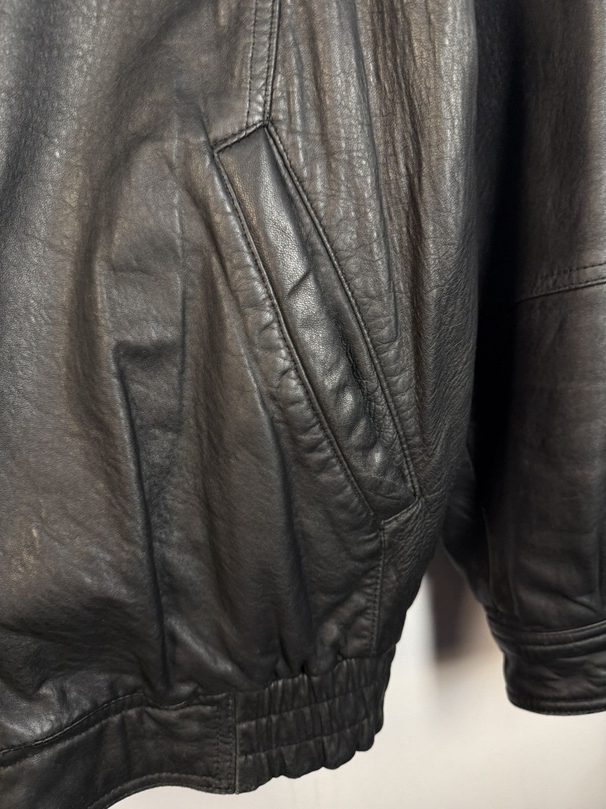 Yves Saint Laurent 90s YSL Leather Jacket Black Soft Vintage Rare Bomber Size US M / EU 48-50 / 2 - 17 Thumbnail