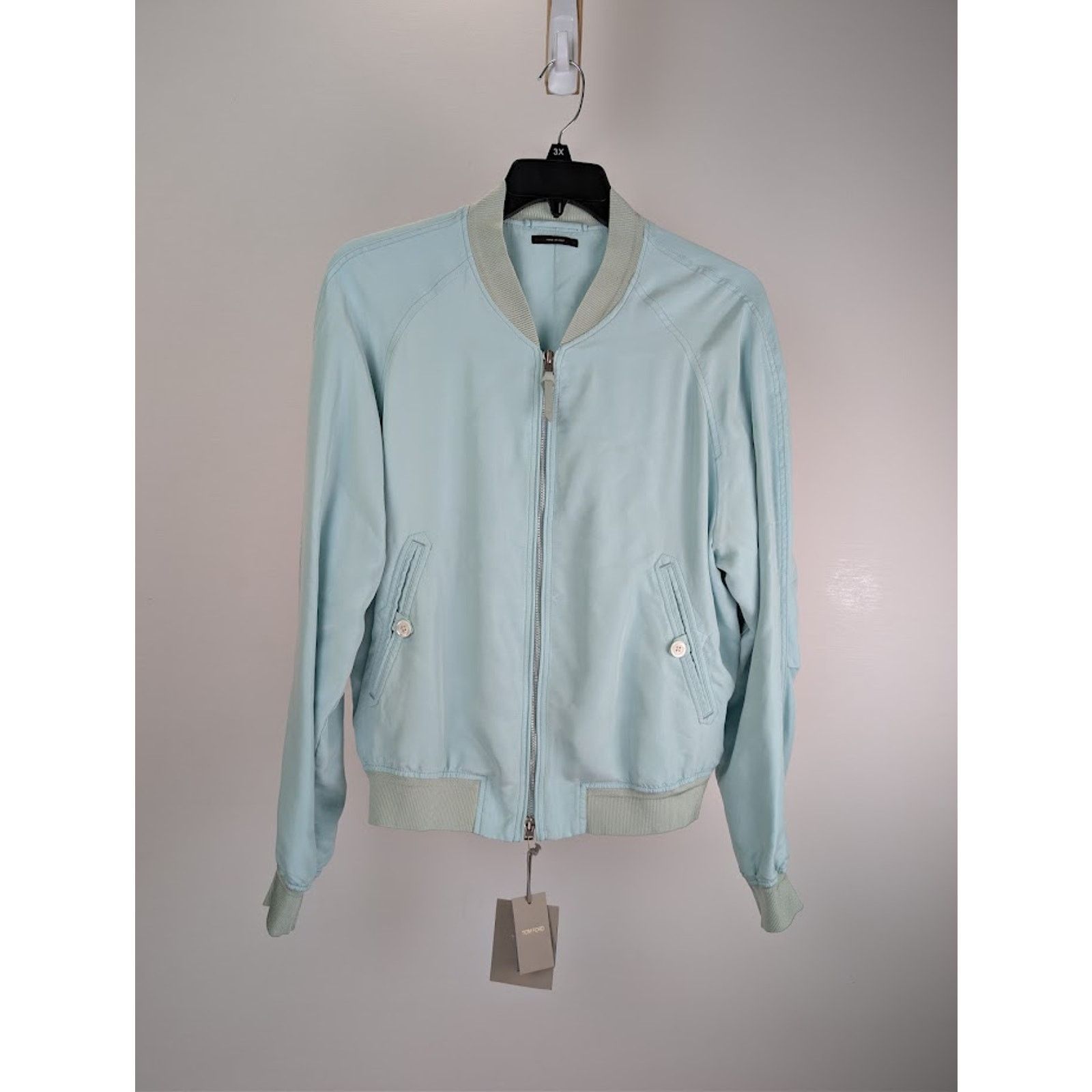 Tom Ford o1rshd1 Bomber Jacket in Blue Size US M / EU 48-50 / 2 - 1 Thumbnail