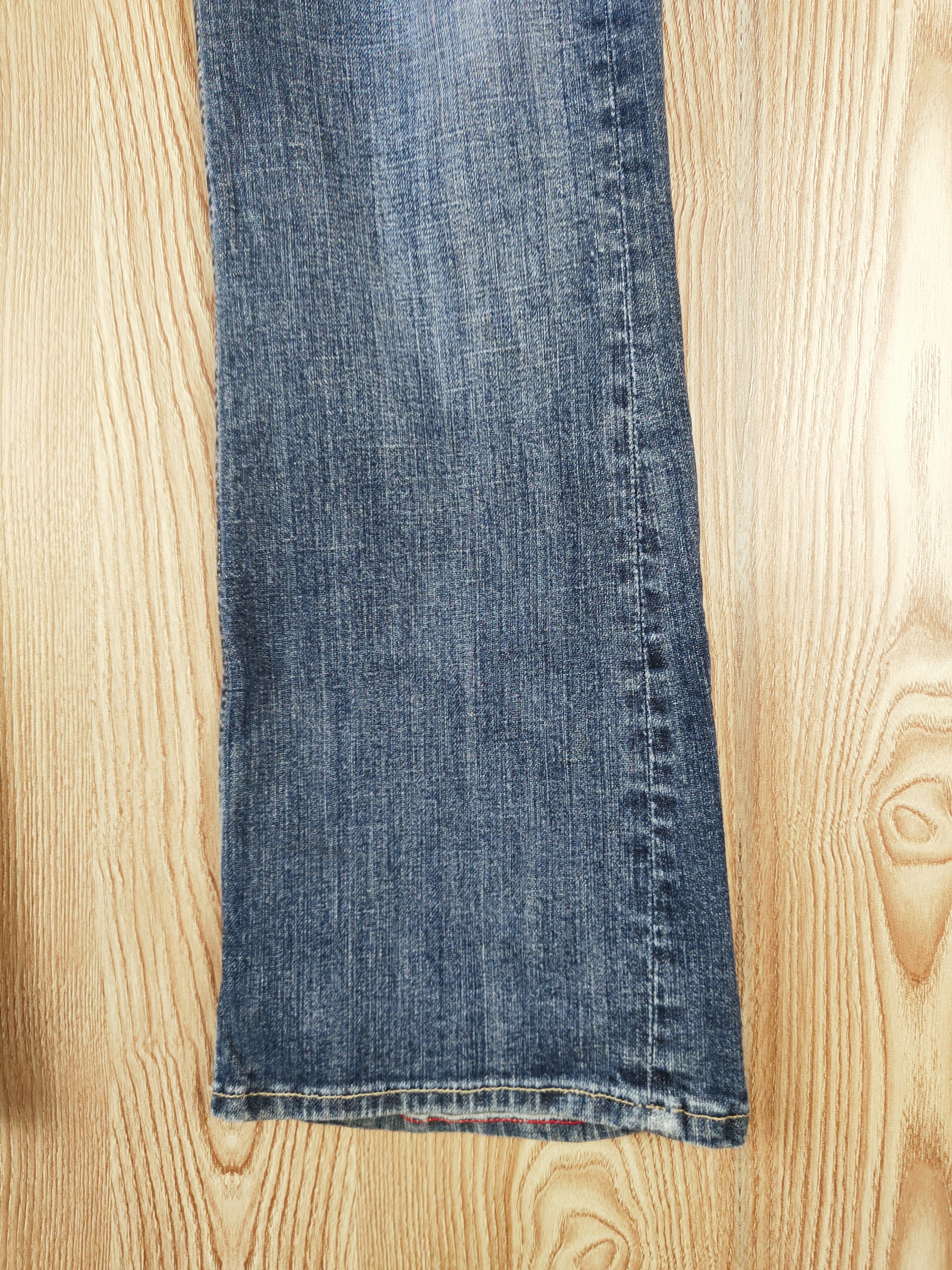 Japanese Brand × Vintage Vintage 💥 Blaze Dark Blue Distressed Ripped Jeans Size 33" - 7 Thumbnail