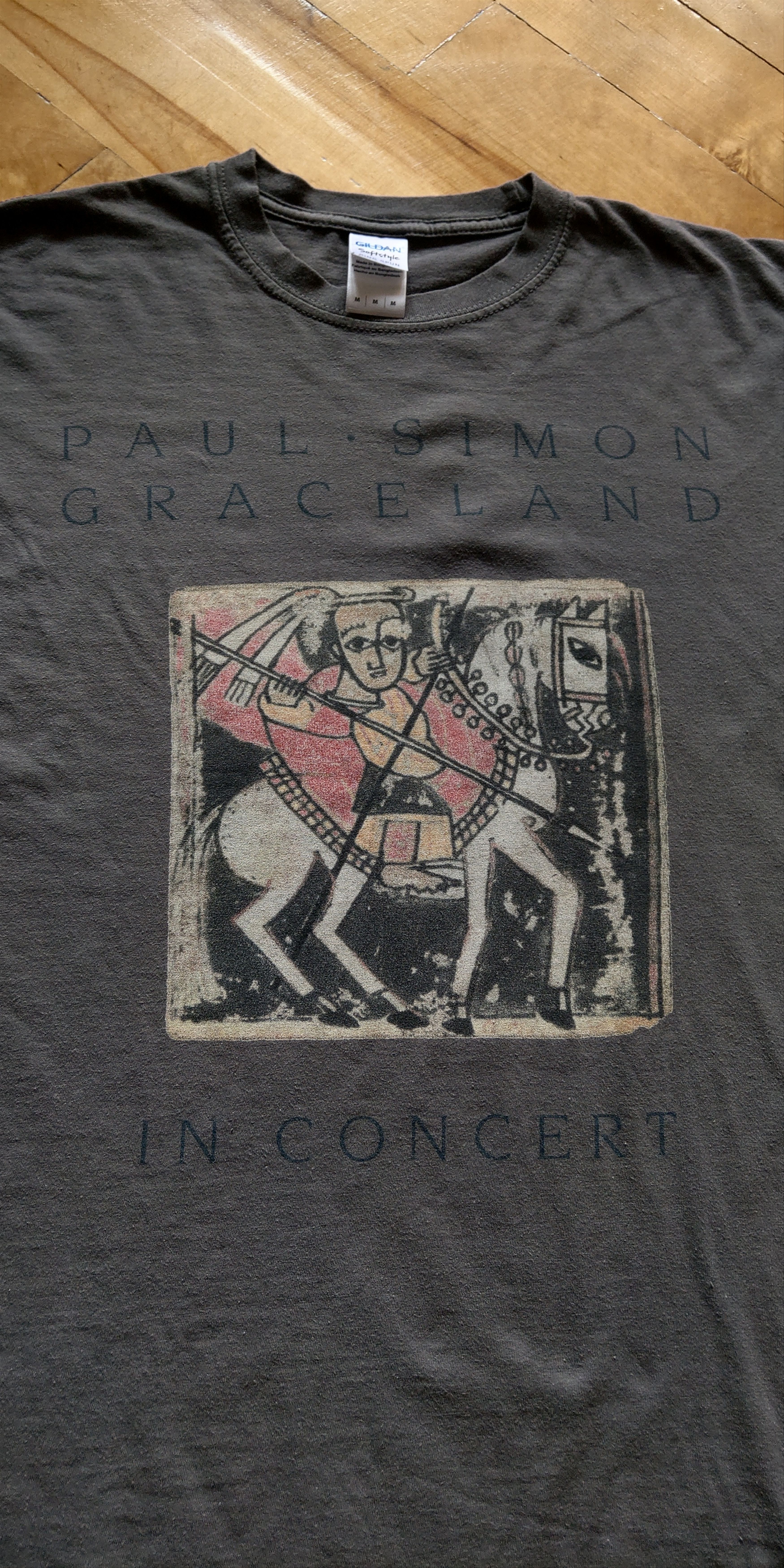 Band Tees Paul Simon Graceland Unique Tshirt Pop rock star Archive M Size US M / EU 48-50 / 2 - 4 Thumbnail