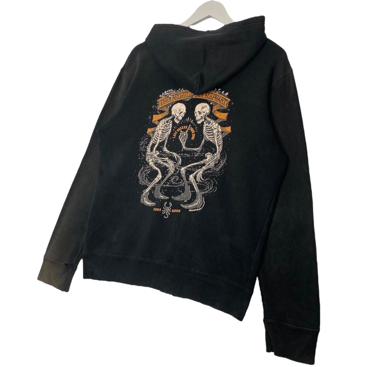 Vintage Vintage Michelle Small Logo Printed Hoodi Sweater Black Sz M Size US M / EU 48-50 / 2 - 7 Thumbnail