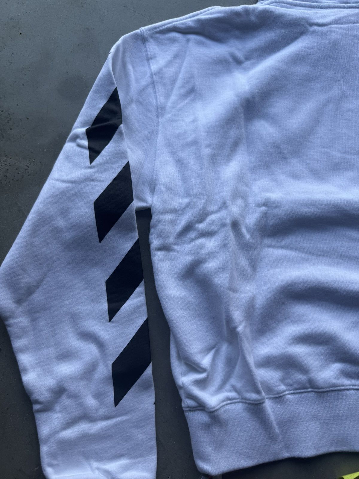 Off-White Off-White Diagonal Helvetica Oversized Hoodie White Size US S / EU 44-46 / 1 - 7 Thumbnail