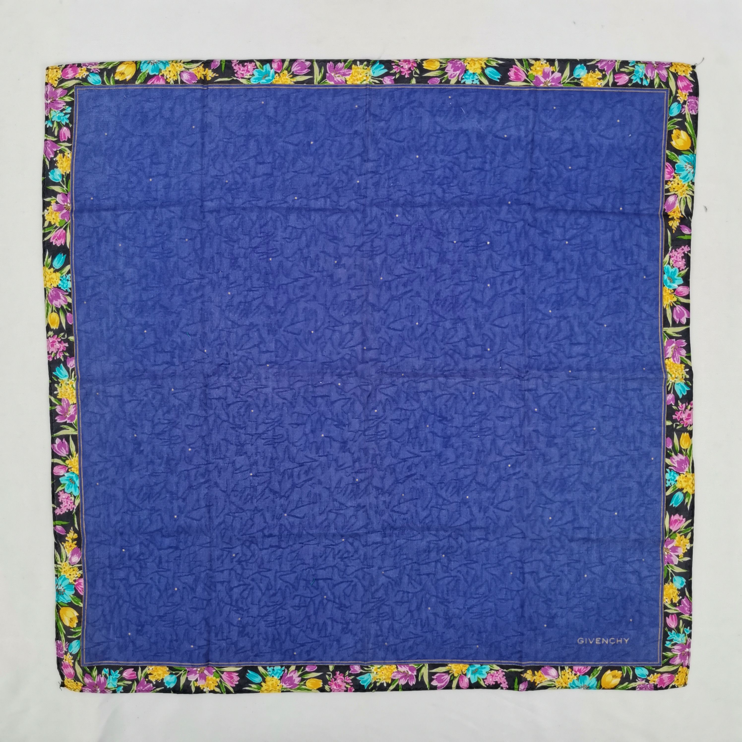 Japanese Brand Vintage Givenchy Handkerchief Bandana Pocket Square Size ONE SIZE - 2 Thumbnail