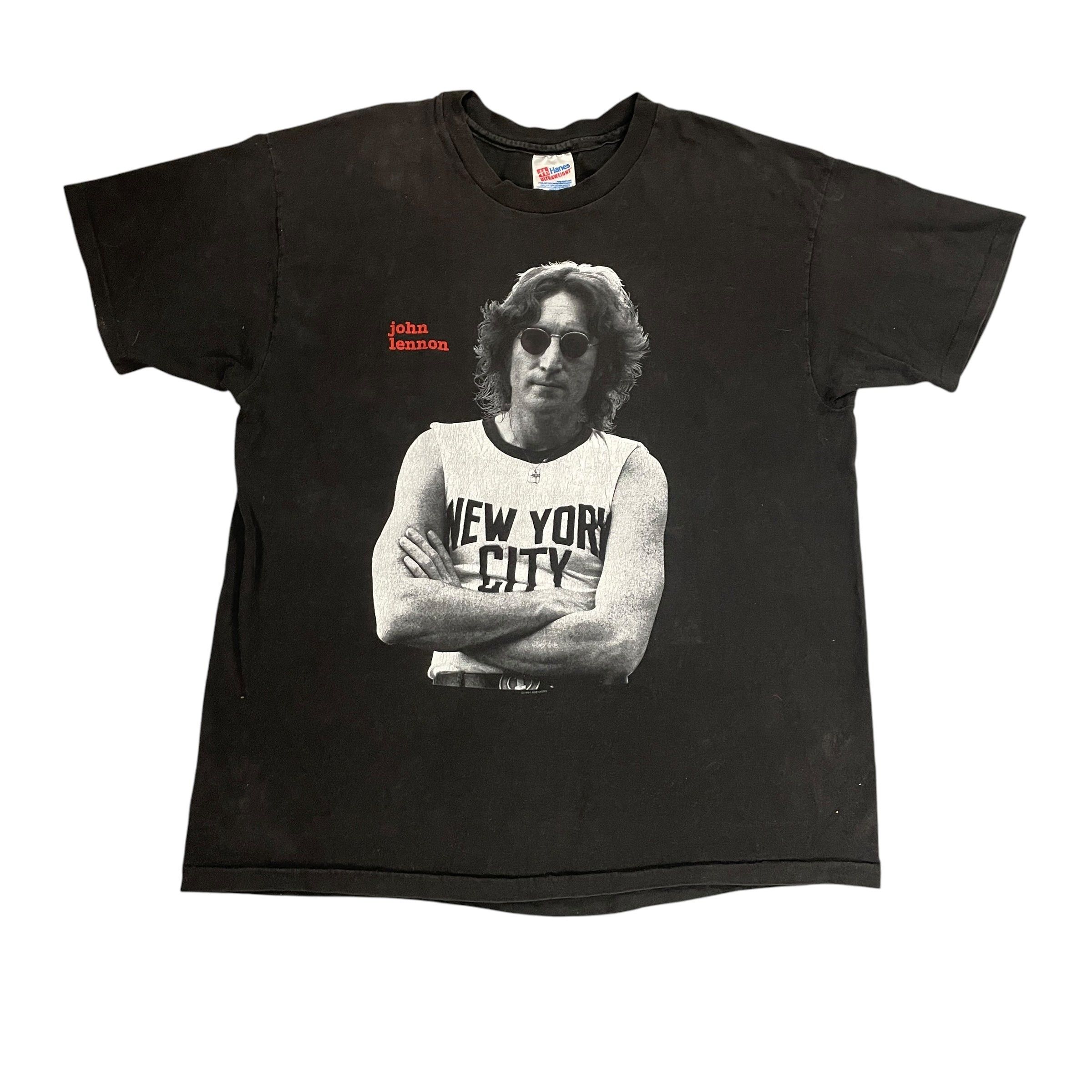 90s John Lennon \Imagine\ Vintage T-Shirt Made In USA