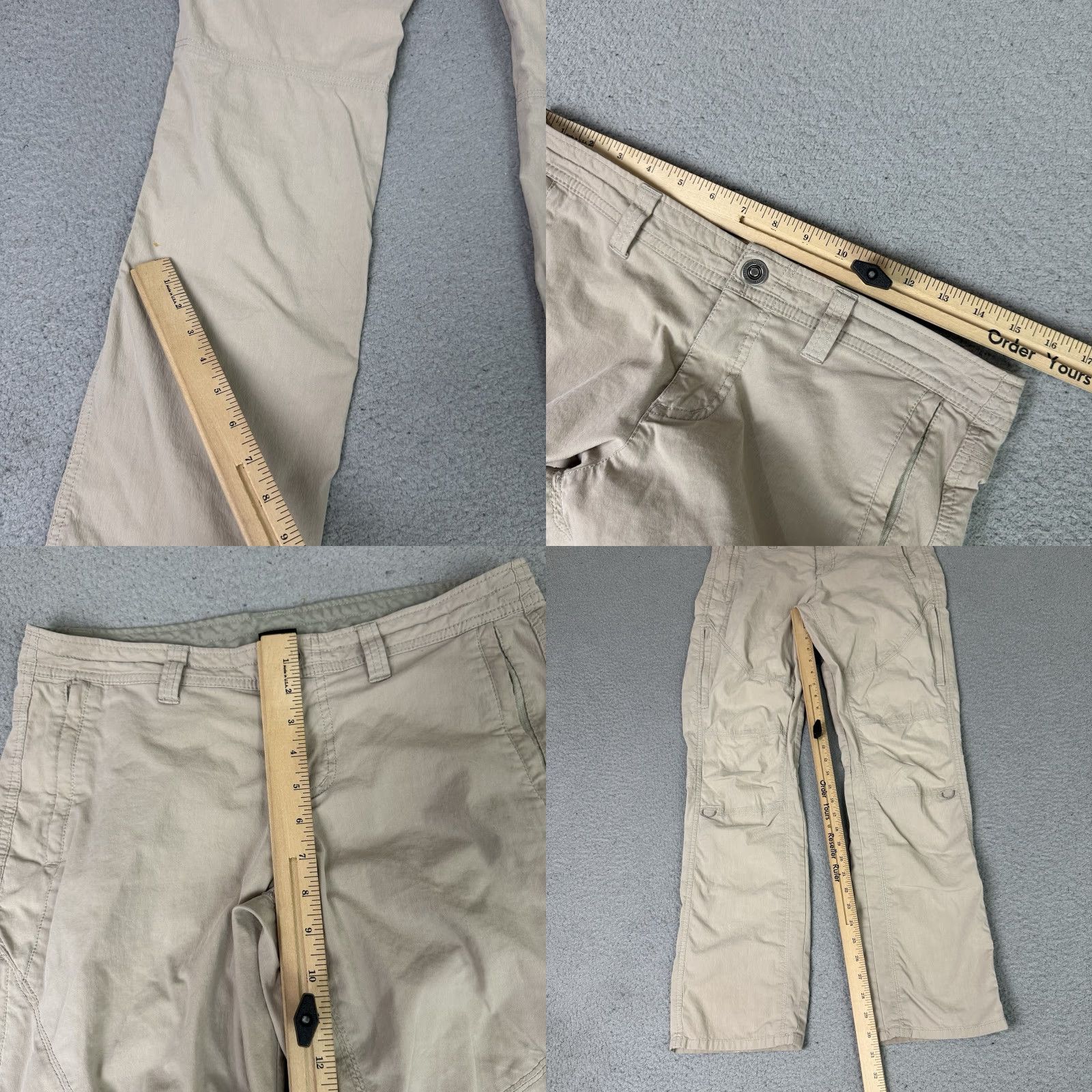 Vintage VINTAGE Kuhl Hiking Pants Womens 10 Reg Beige Lightweight Midrise Casual Outdoor Brown Size 32" / US 10 / IT 46 - 9 Thumbnail