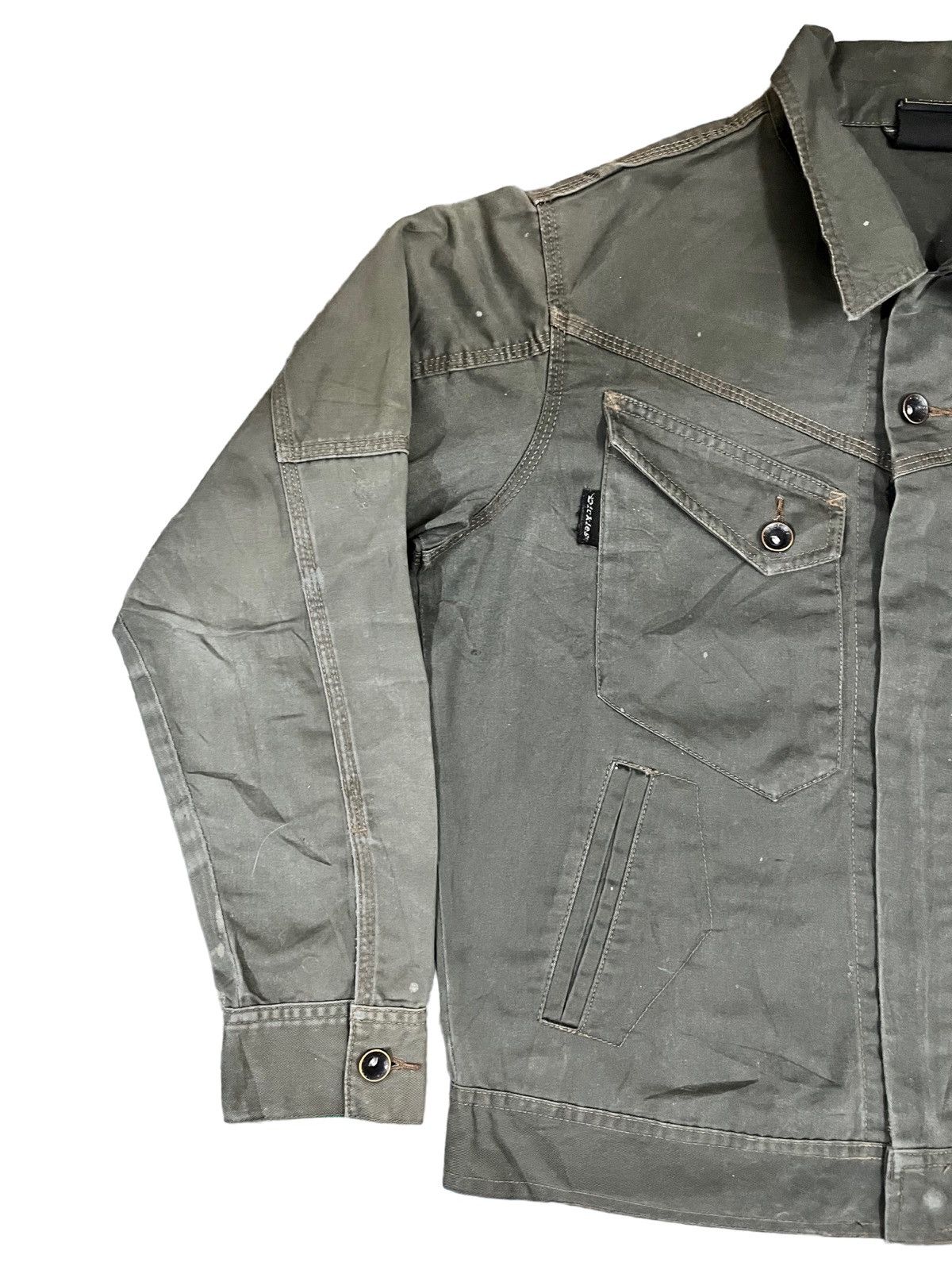Dickies Vintage Dickies Workwear Military Denim Jacket Size US M / EU 48-50 / 2 - 2 Thumbnail