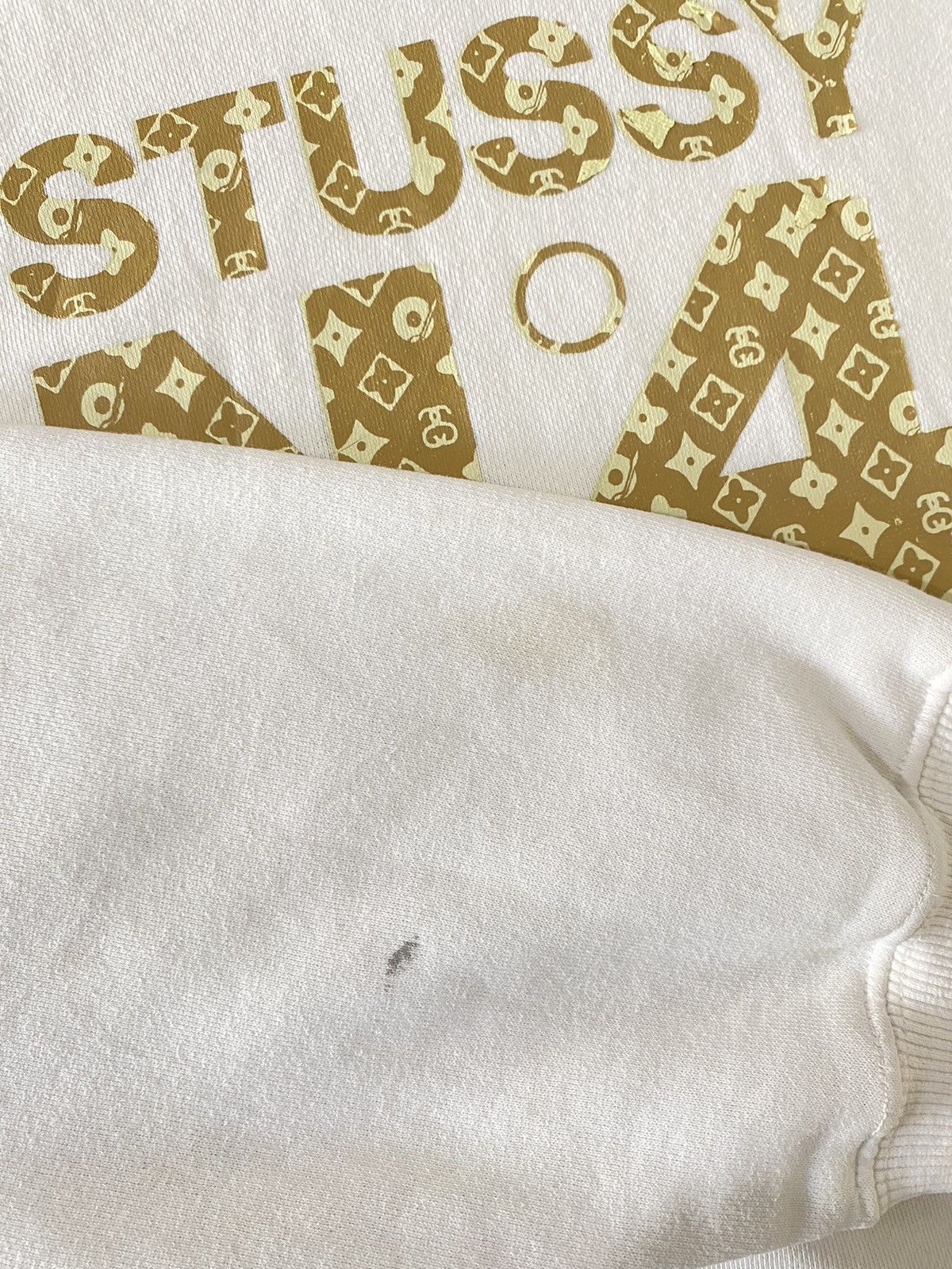 Stussy × Vintage Vintage 90s Stüssy LV monogram hoodie Size US M / EU 48-50 / 2 - 6 Thumbnail