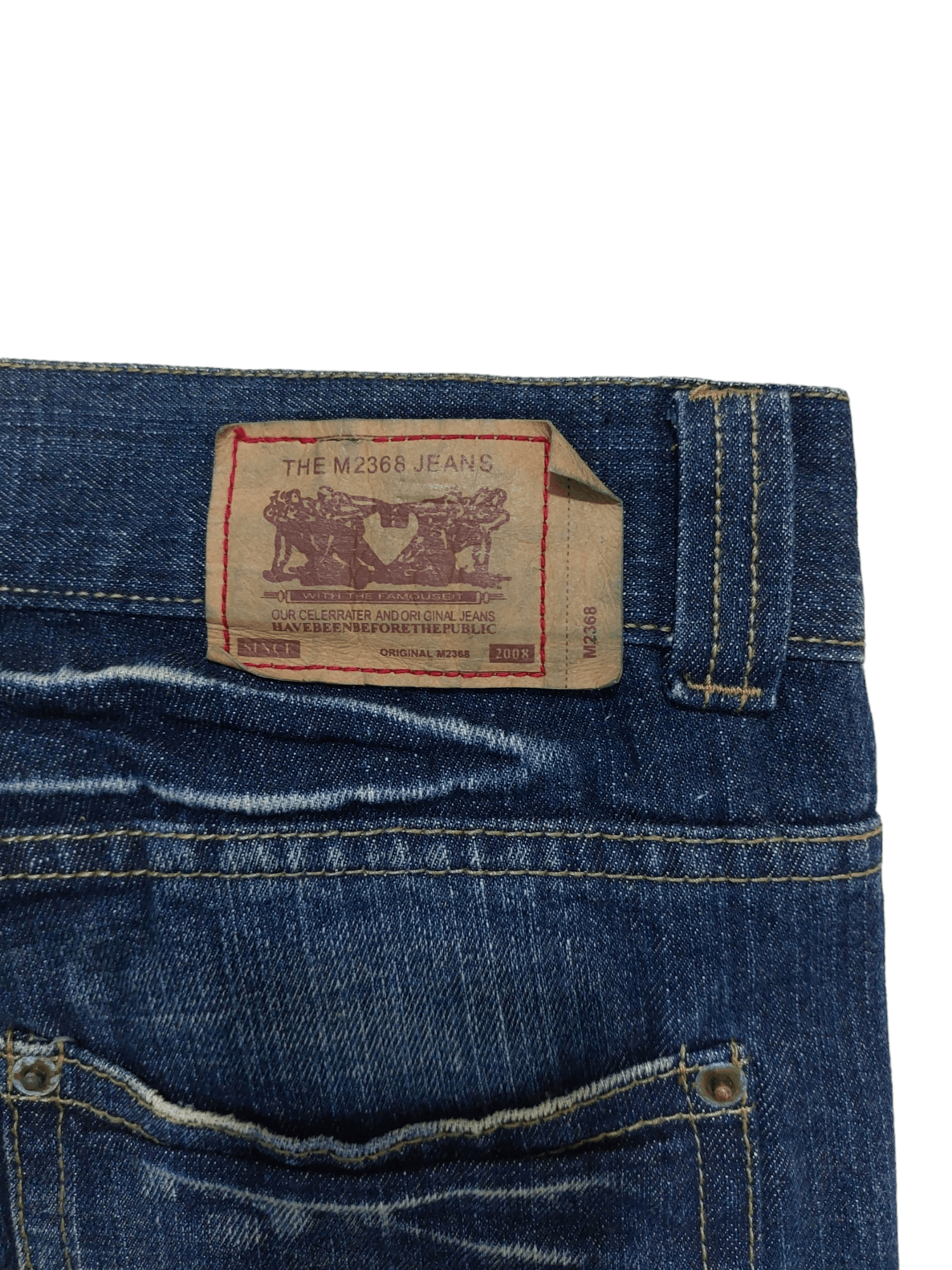 If Six Was Nine × Japanese Brand × Vintage The M2868 Jeans Low Rise Flare Boot Cut Distressed Denim Size US 31 - 10 Thumbnail