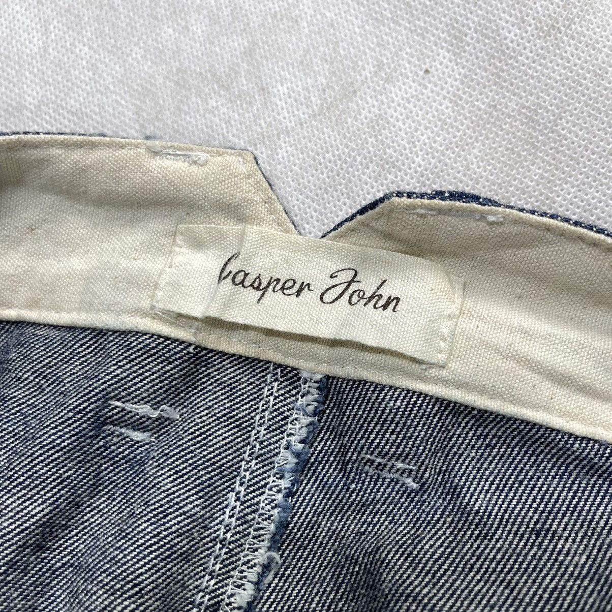 Designer Casper John Drop Crotch Pocket Cinch Back Denime Jeans Size US 32 / EU 48 - 12 Thumbnail