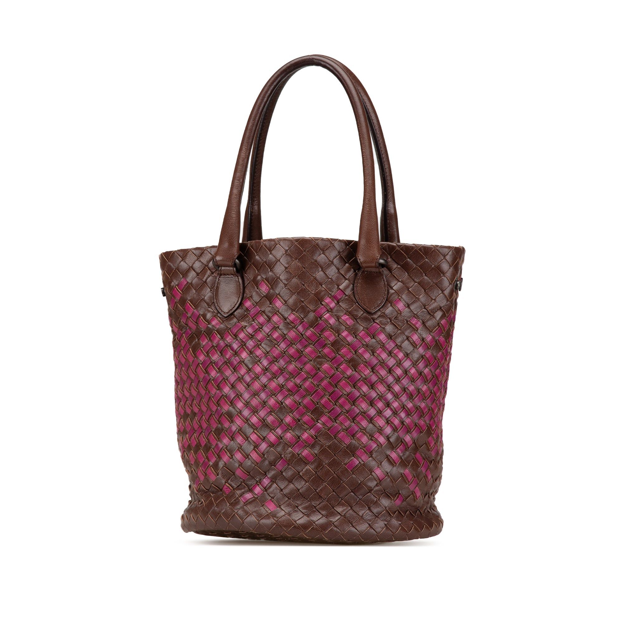 Bottega Veneta Bicolor Nappa Intrecciato Bucket Bag Size ONE SIZE - 1 Thumbnail