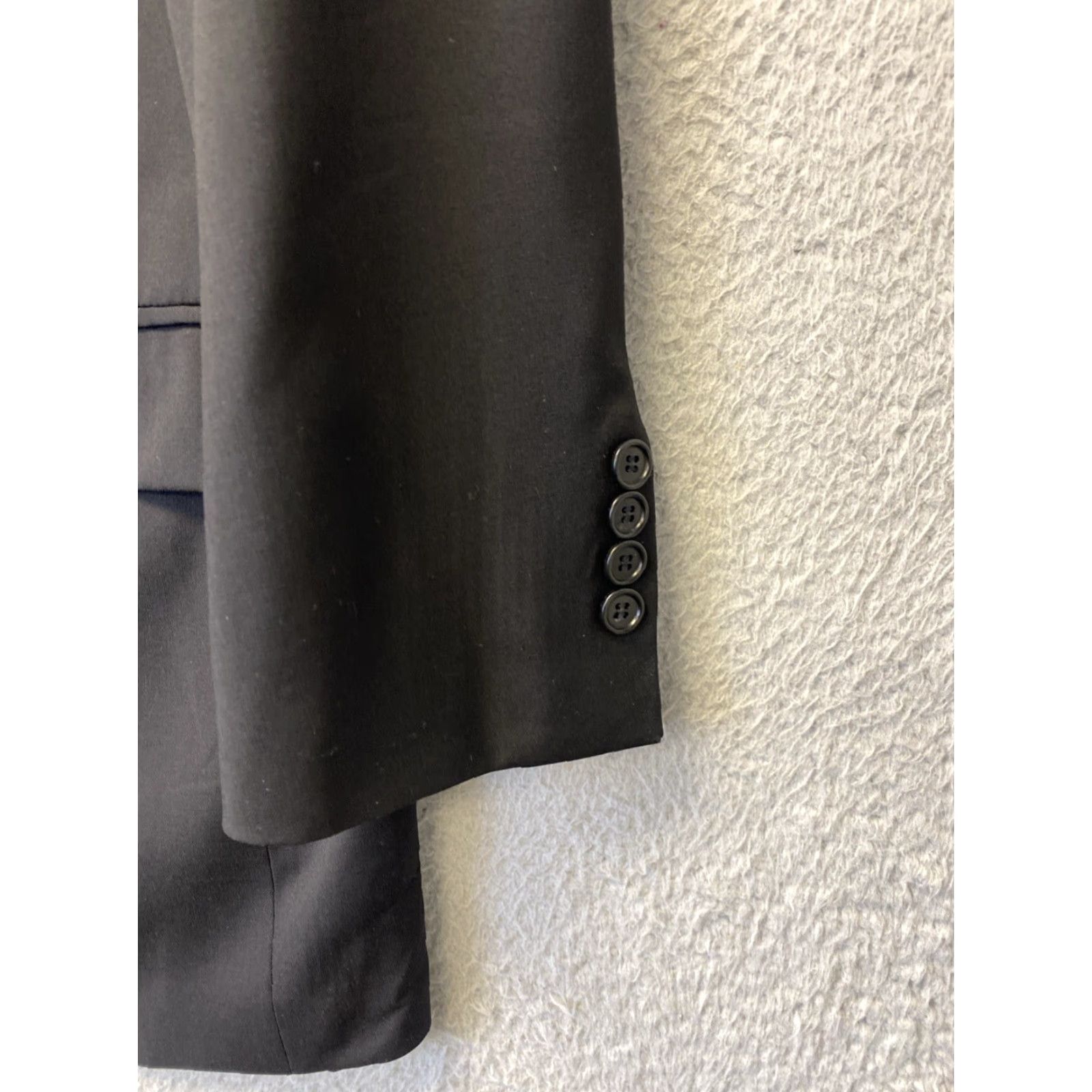 Brooks Brothers Brooks Brothers Blazer Men’s 41R Black Wool Two-Button Single-Breasted Notch Lapel Regular Jacket/Coat Size 42R - 3 Thumbnail