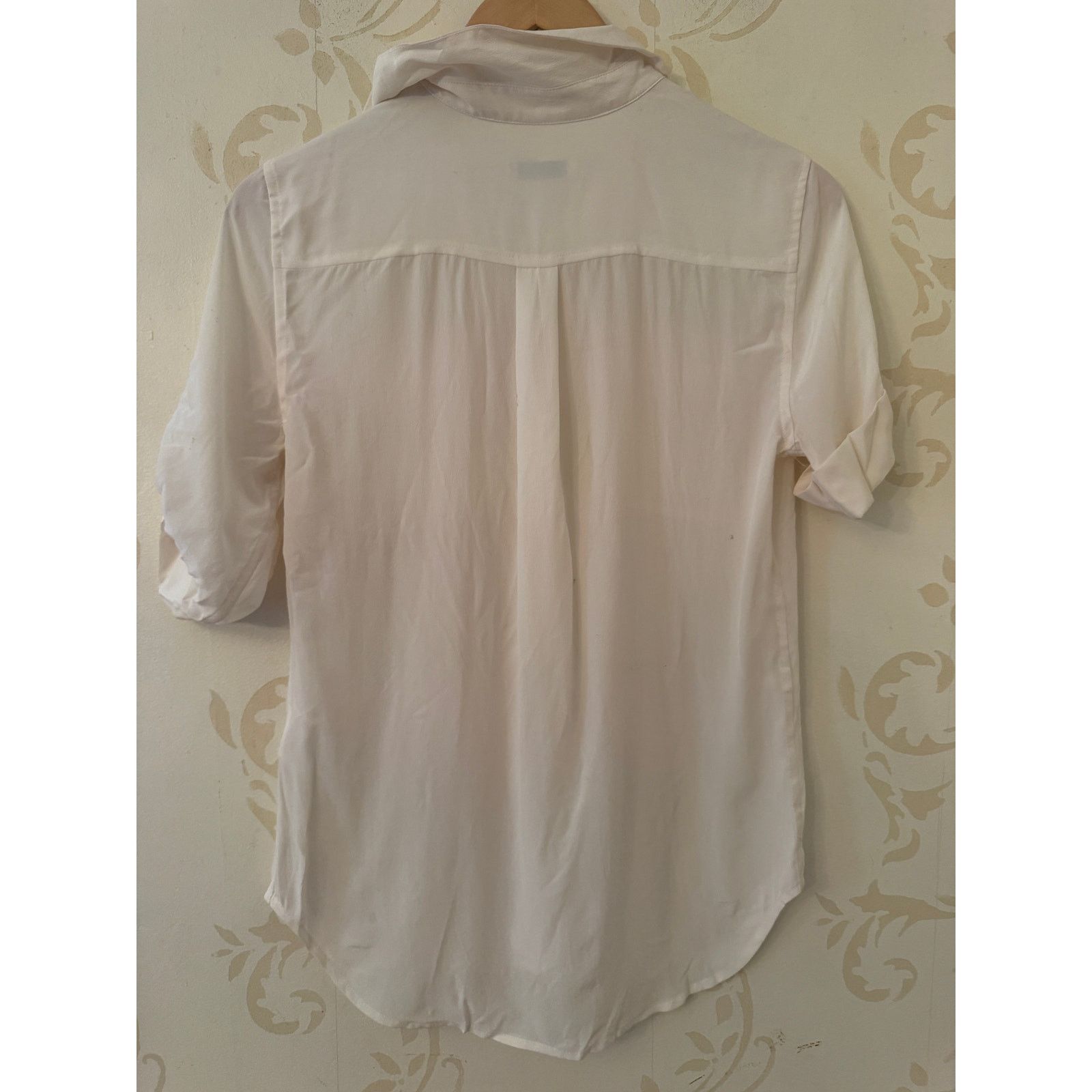 Equipment Equipment Short Sleeve Silk Ivory Ladies XXS Size L / US 10 / IT 46 - 3 Thumbnail