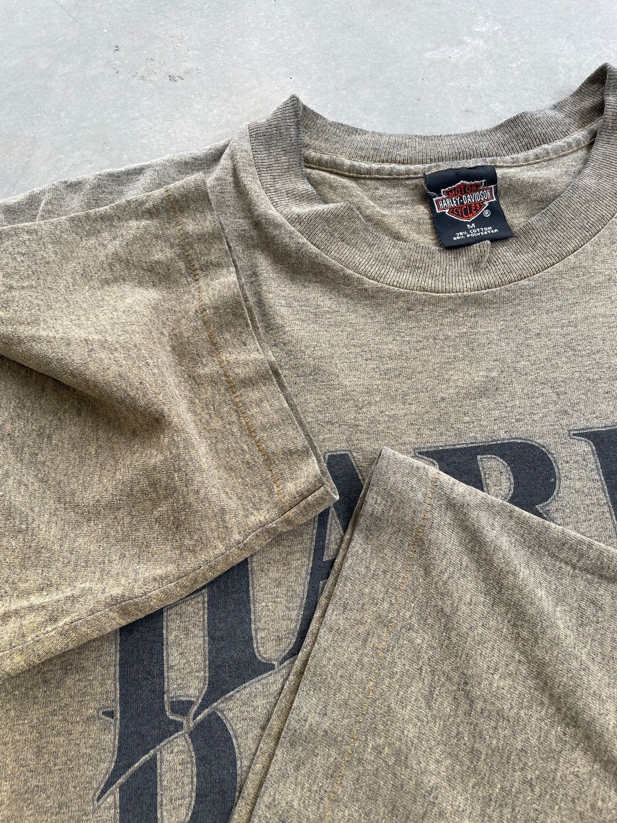 Harley Davidson × Vintage VINTAGE HARLEY DAVIDSON COLLEGIATE SUNFADED TEE Size US M / EU 48-50 / 2 - 6 Thumbnail