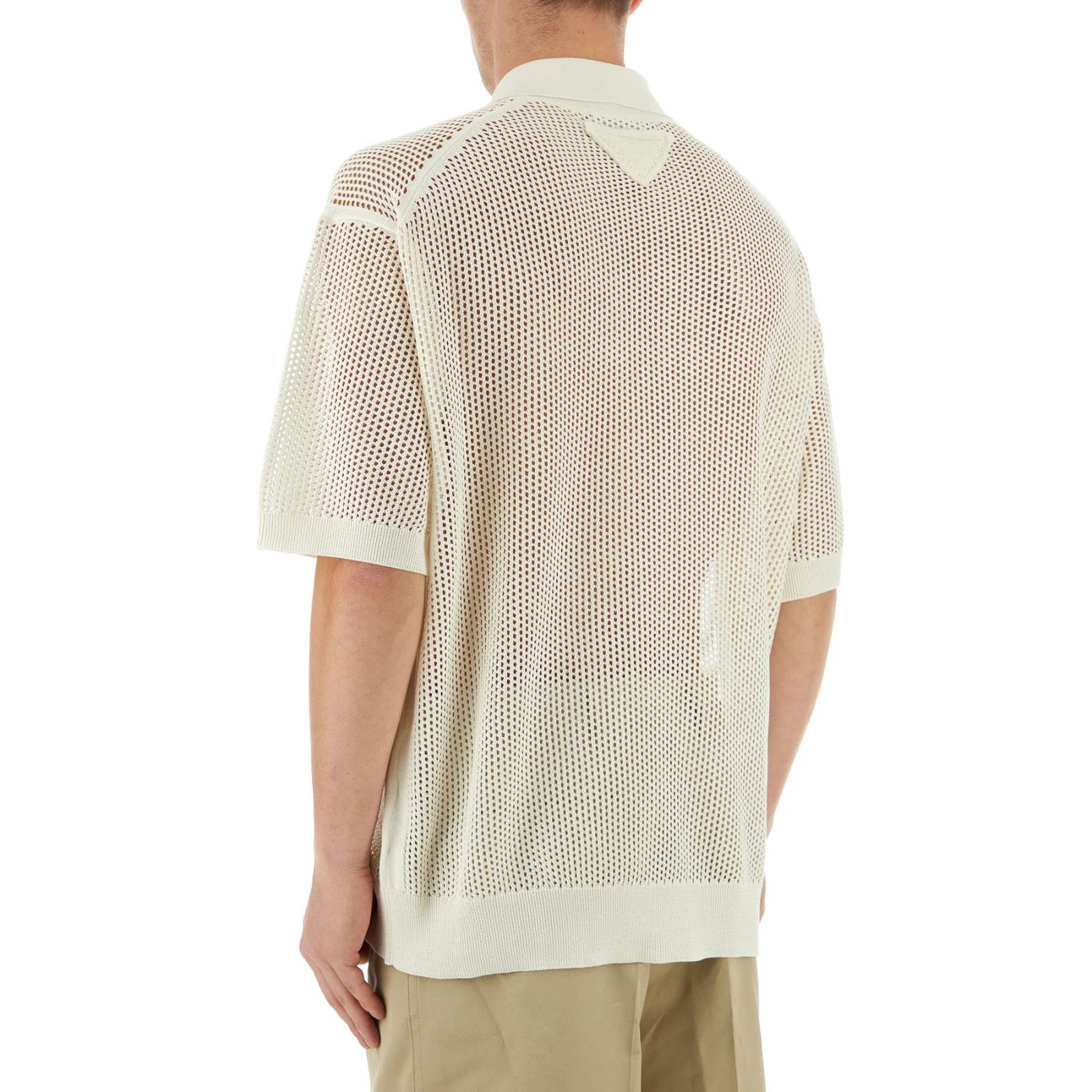 Prada PRADA White Silk Blend Shirt New & Authentic (Men's size:50; Size US M / EU 48-50 / 2 - 4 Thumbnail