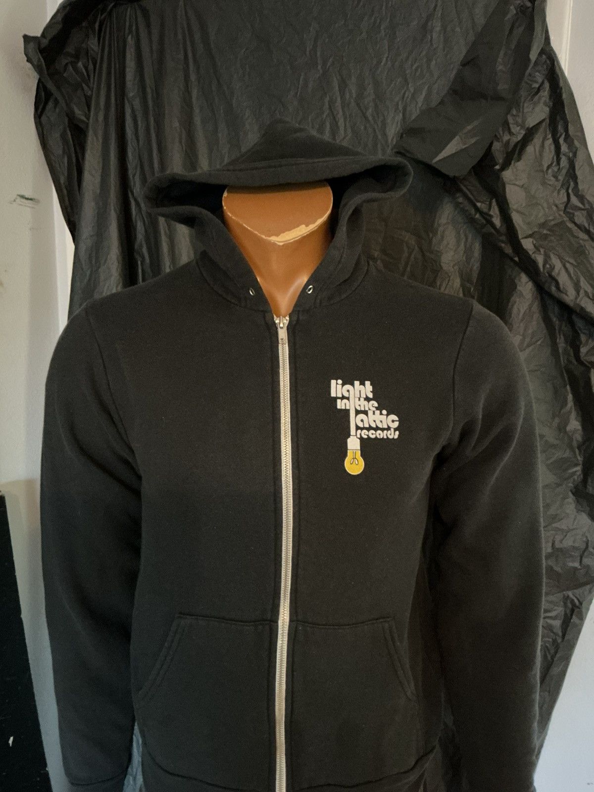 American Apparel Light In The Attic Records Black Fleece Full Zip Hoodie Size US S / EU 44-46 / 1 - 13 Thumbnail