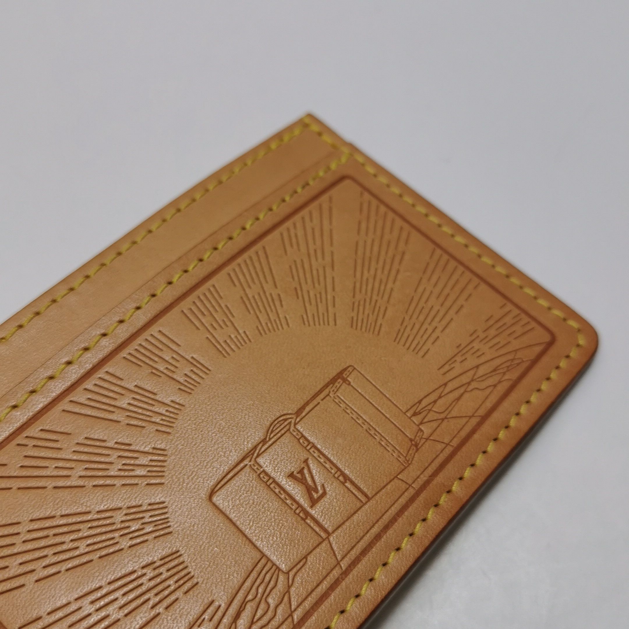 Louis Vuitton Louis Vuitton (LV) Vegetable Tanned Leather Letter Embossed Size ONE SIZE - 7 Thumbnail