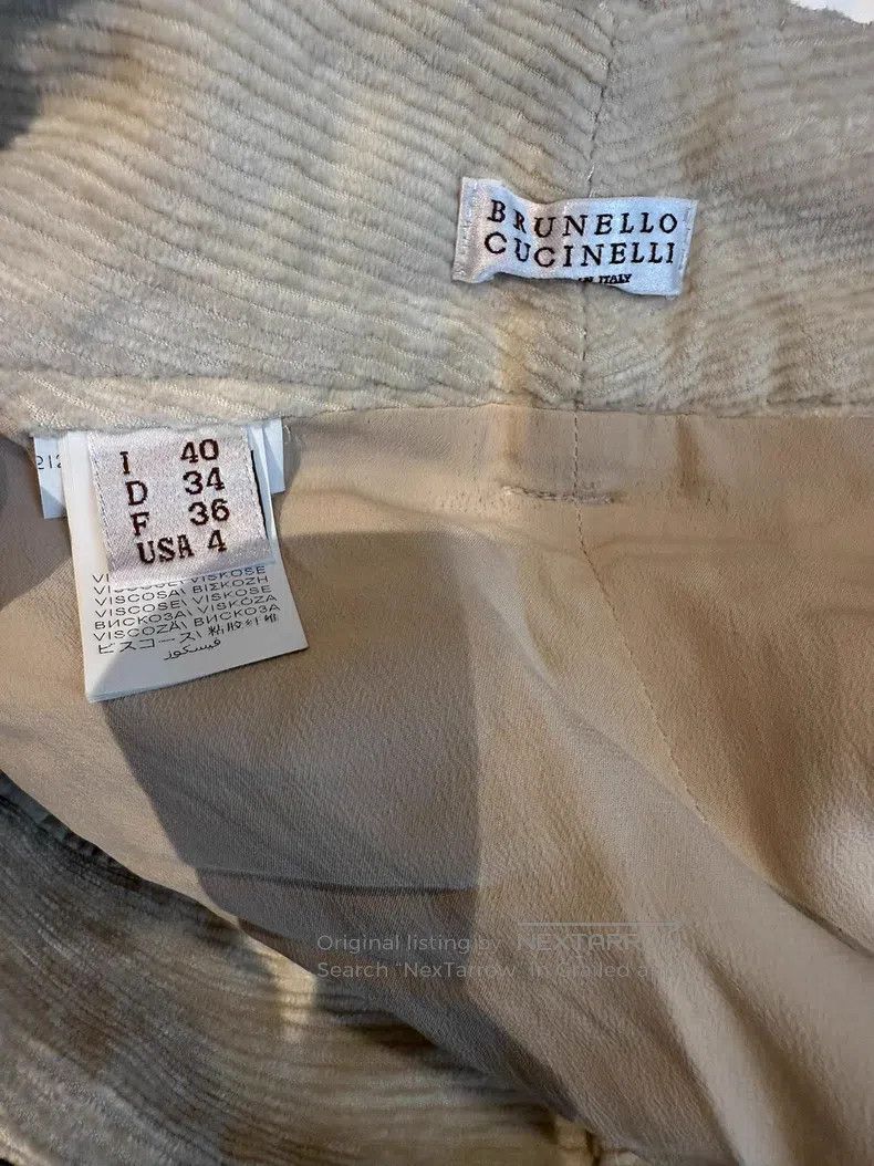 Brunello Cucinelli Brunello Cucinelli Corduroy casual pants Size 26" / US 2 / IT 38 - 2 Thumbnail