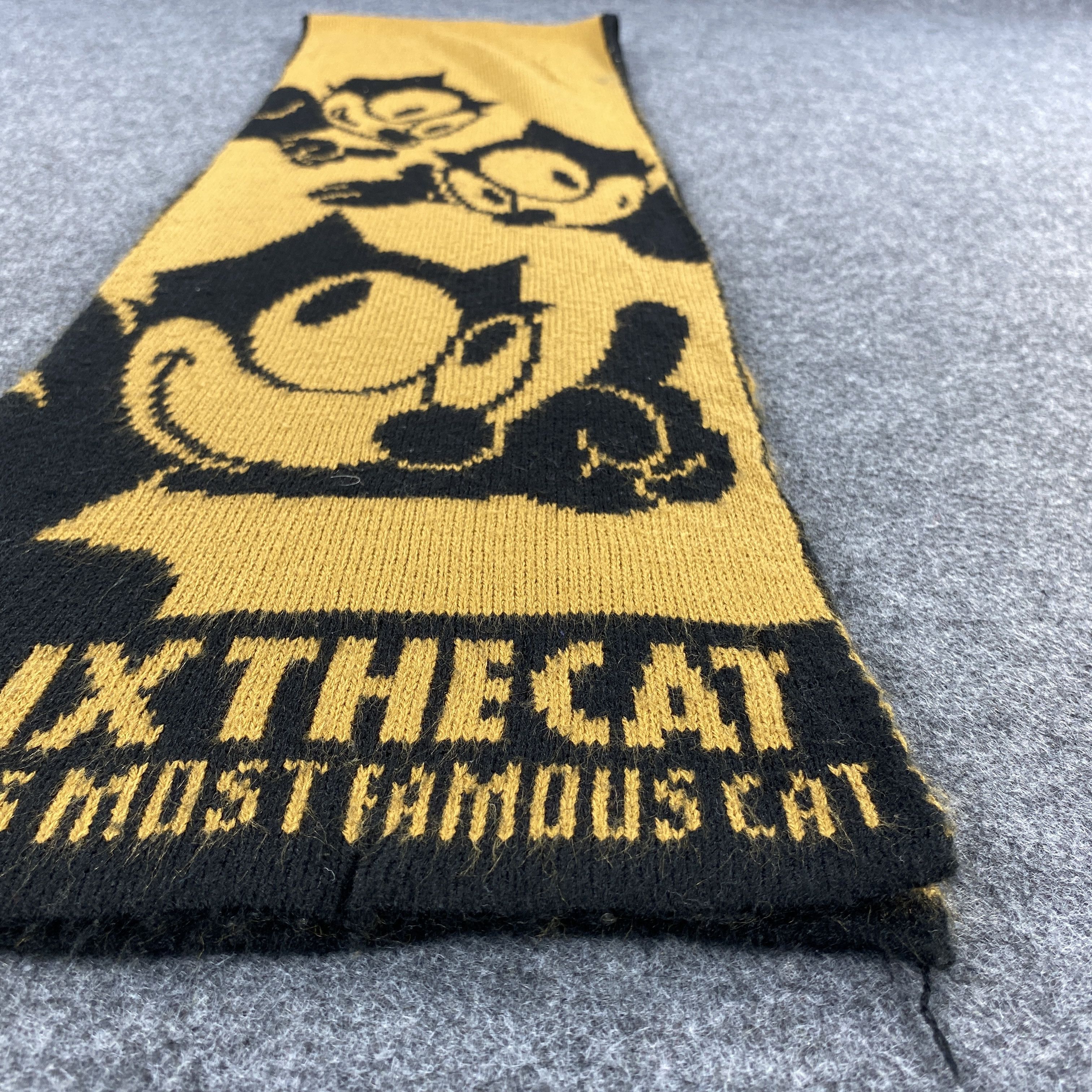 Vintage GF10631 Felix The Cat Scarf Neck Wear Muffler Nova Check Size ONE SIZE - 11 Thumbnail