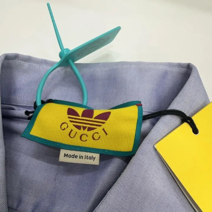 Gucci Gucci Gucci x Adidas SS23 Logo Embroidered Shirt -2506 Size US M / EU 48-50 / 2 - 2 Thumbnail