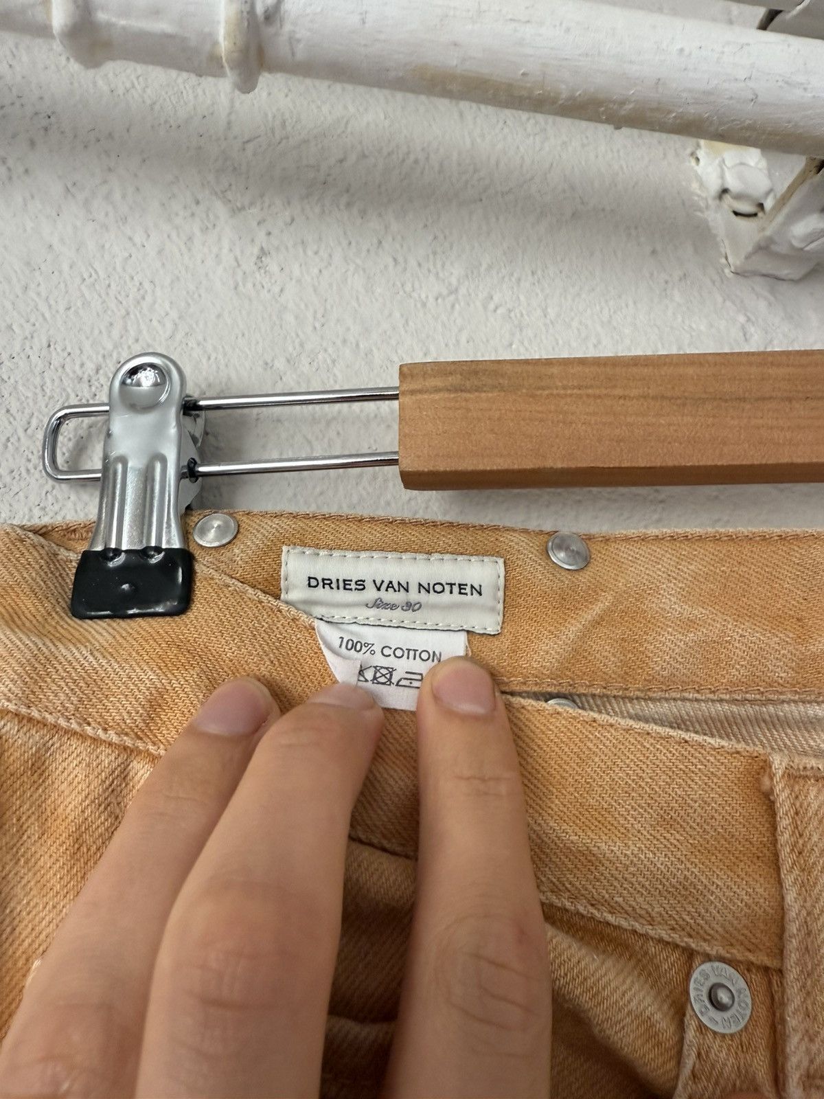 Dries Van Noten Faded Orange Cotton Jeans Size US 30 / EU 46 - 6 Thumbnail
