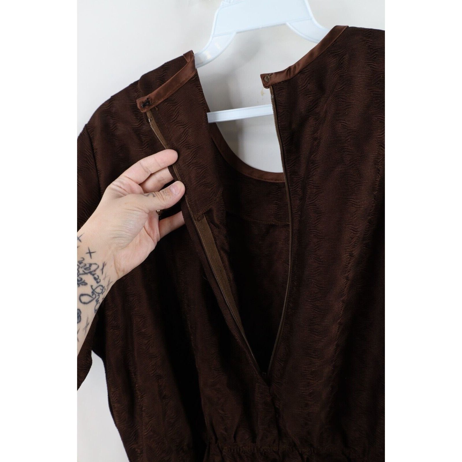Vintage Deadstock Vintage 60s Mid Century Modern MCM Dress Size L / US 10 / IT 46 - 14 Thumbnail