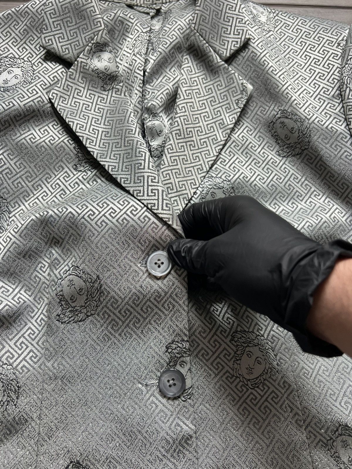 Versace VINTAGE Archive Versace Suits Medusa Pants Blazer Monogram Size L / US 10 / IT 46 - 10 Thumbnail