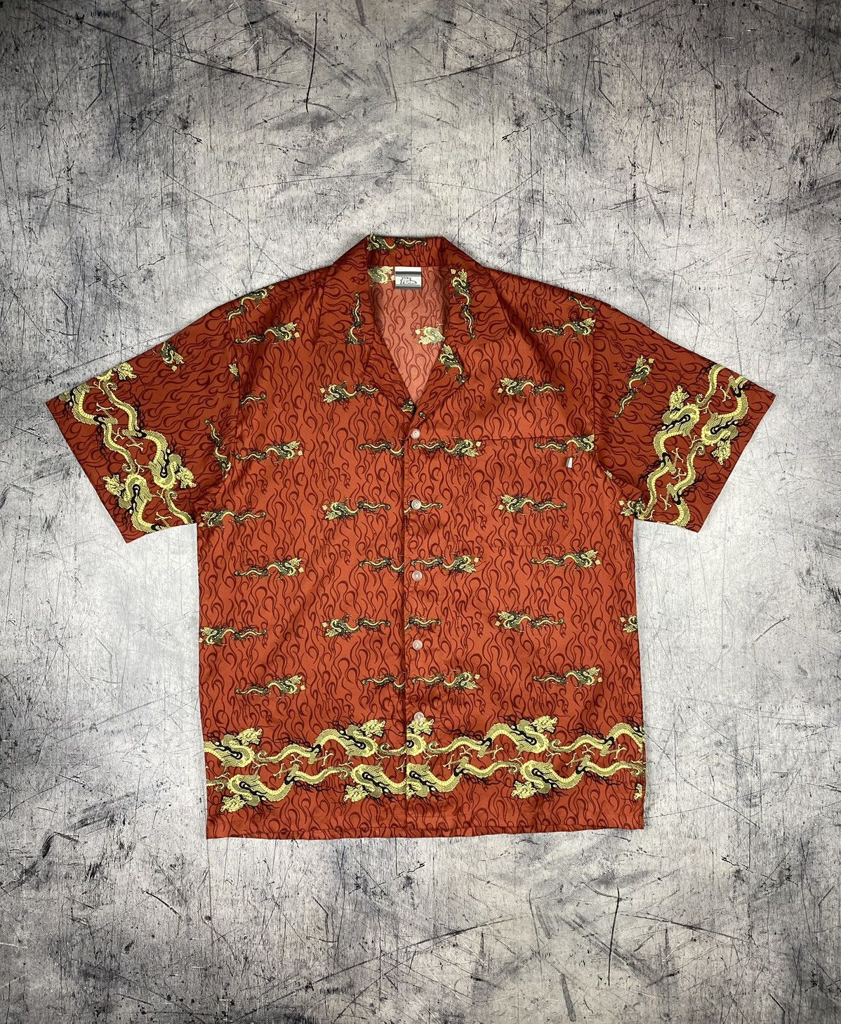 Japanese Brand × No Fear × Vintage Vintage No Fear Japanese Style Dragon Print Shirt Size US M / EU 48-50 / 2 - 2 Thumbnail