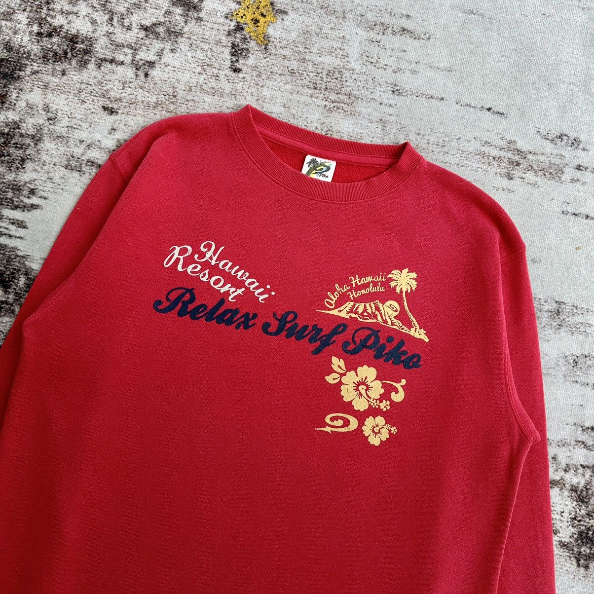 Japanese Brand PIKO HAWAII ALOHA HONOLULU SURF BIG LOGO SWEATSHIRT Size US M / EU 48-50 / 2 - 3 Thumbnail