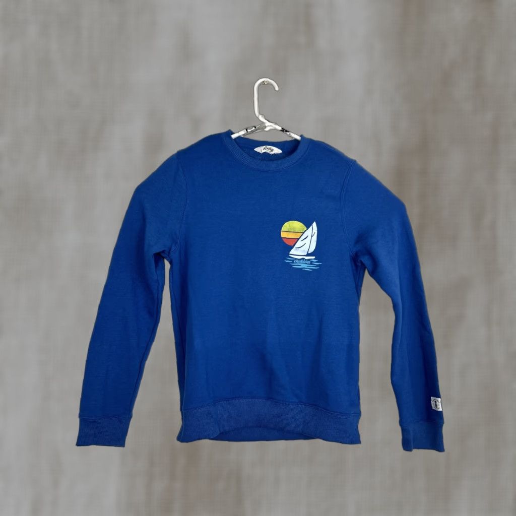Chubbies Chubbies Mens Small Pullover Crewneck Sweater Blue Sail Boat Ocean Shirt Size US S / EU 44-46 / 1 - 1 Thumbnail