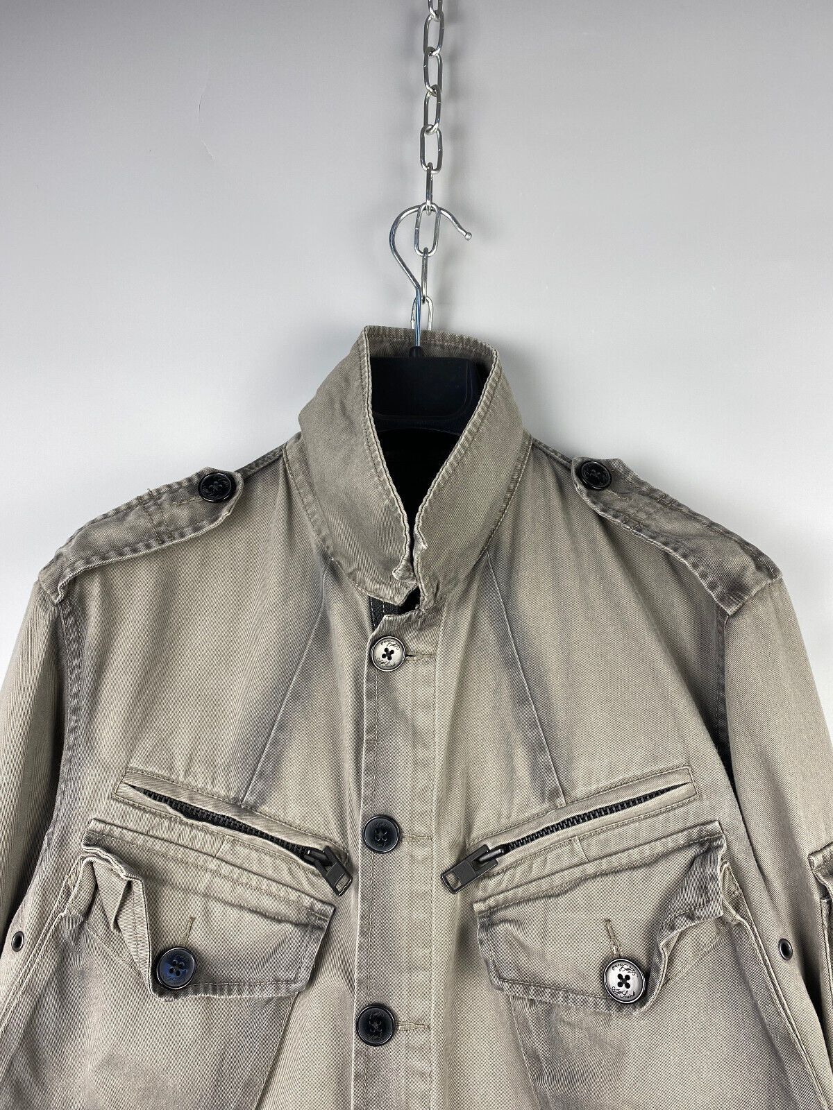 Allsaints All Saints Mens Garment Dyed Mason Overshirt Jacket Size US M / EU 48-50 / 2 - 3 Thumbnail